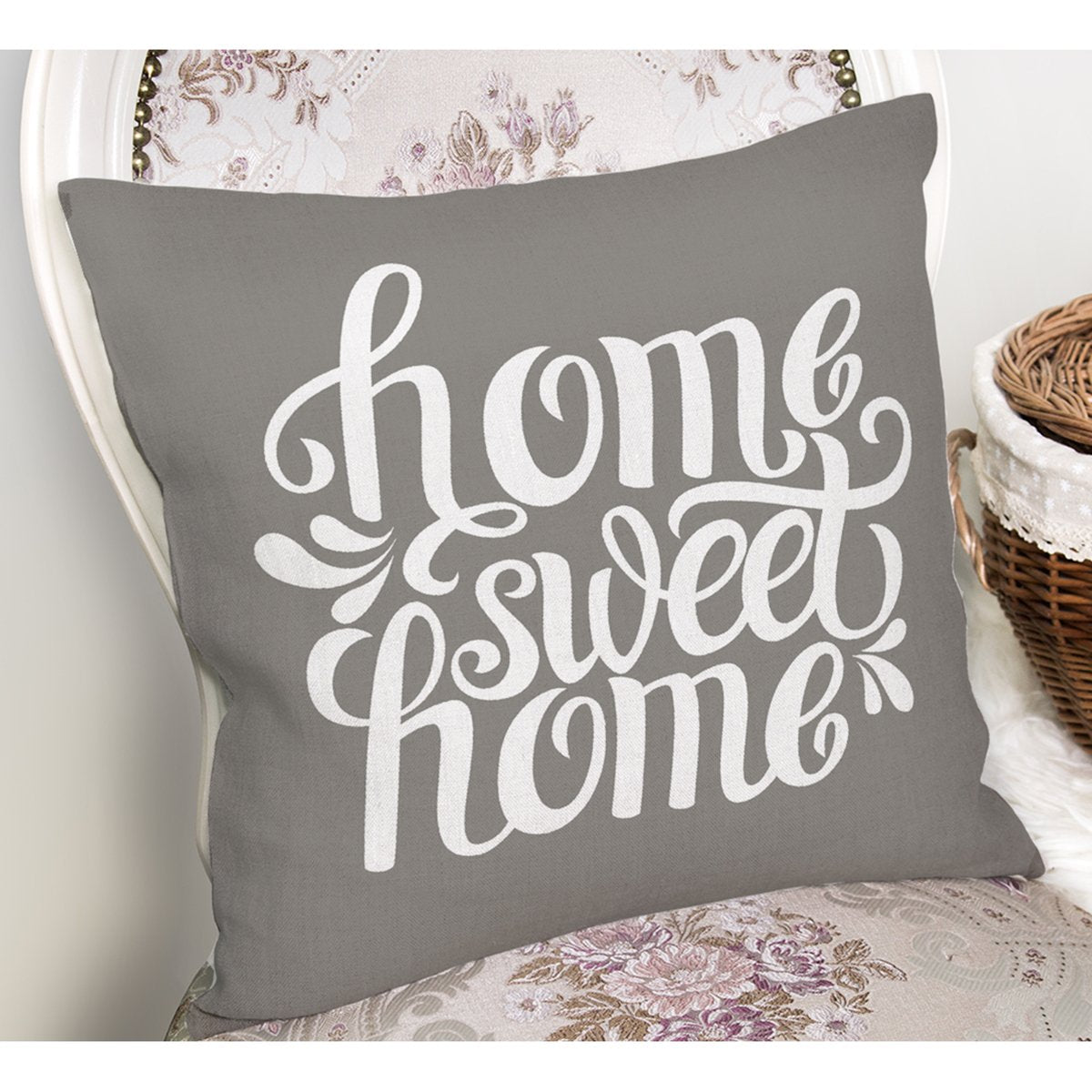 Home Sweet Home Dijital Baskılı Dekoratif Yastık