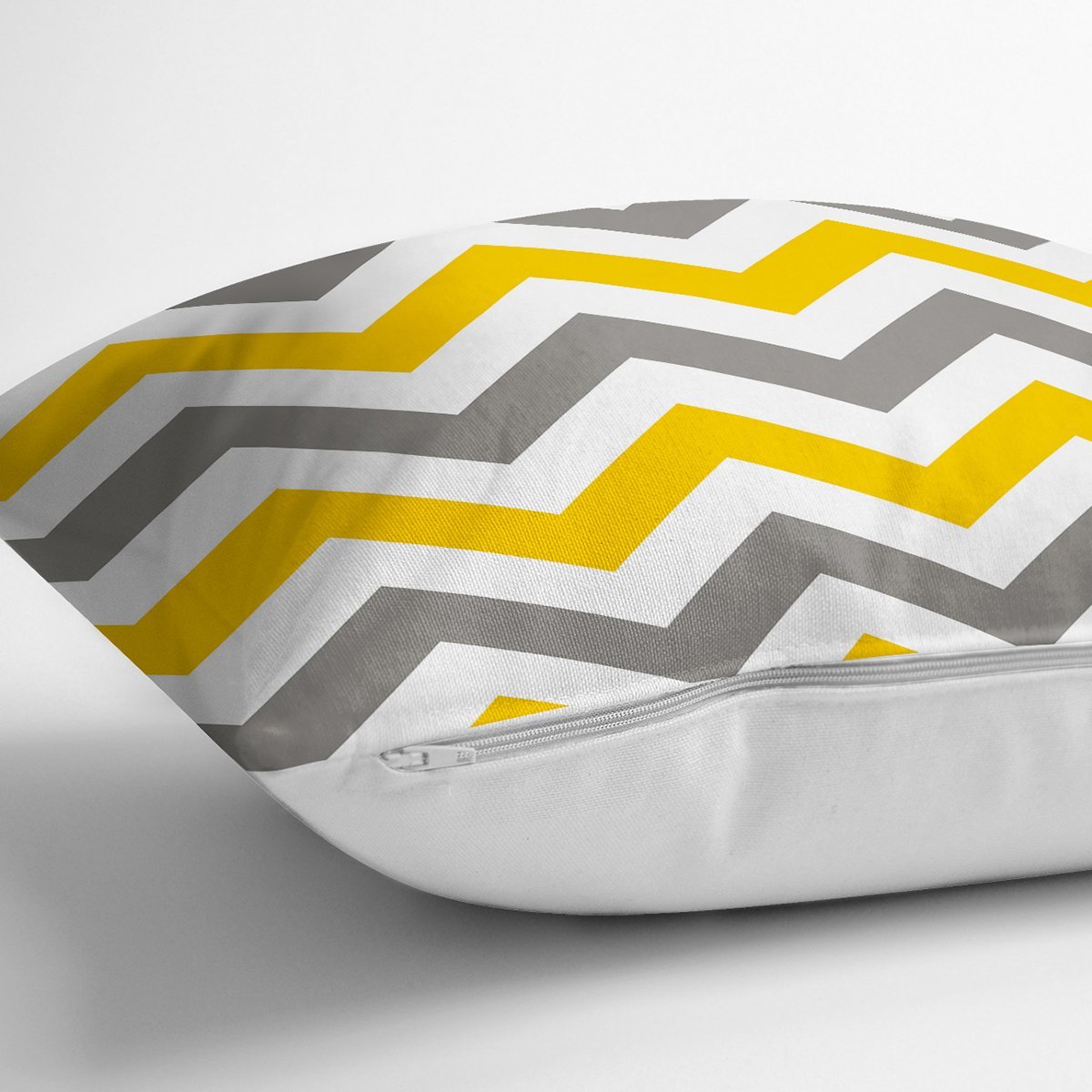Zigzag Desen Dijital Baskılı Dekoratif Yastık Kırlent