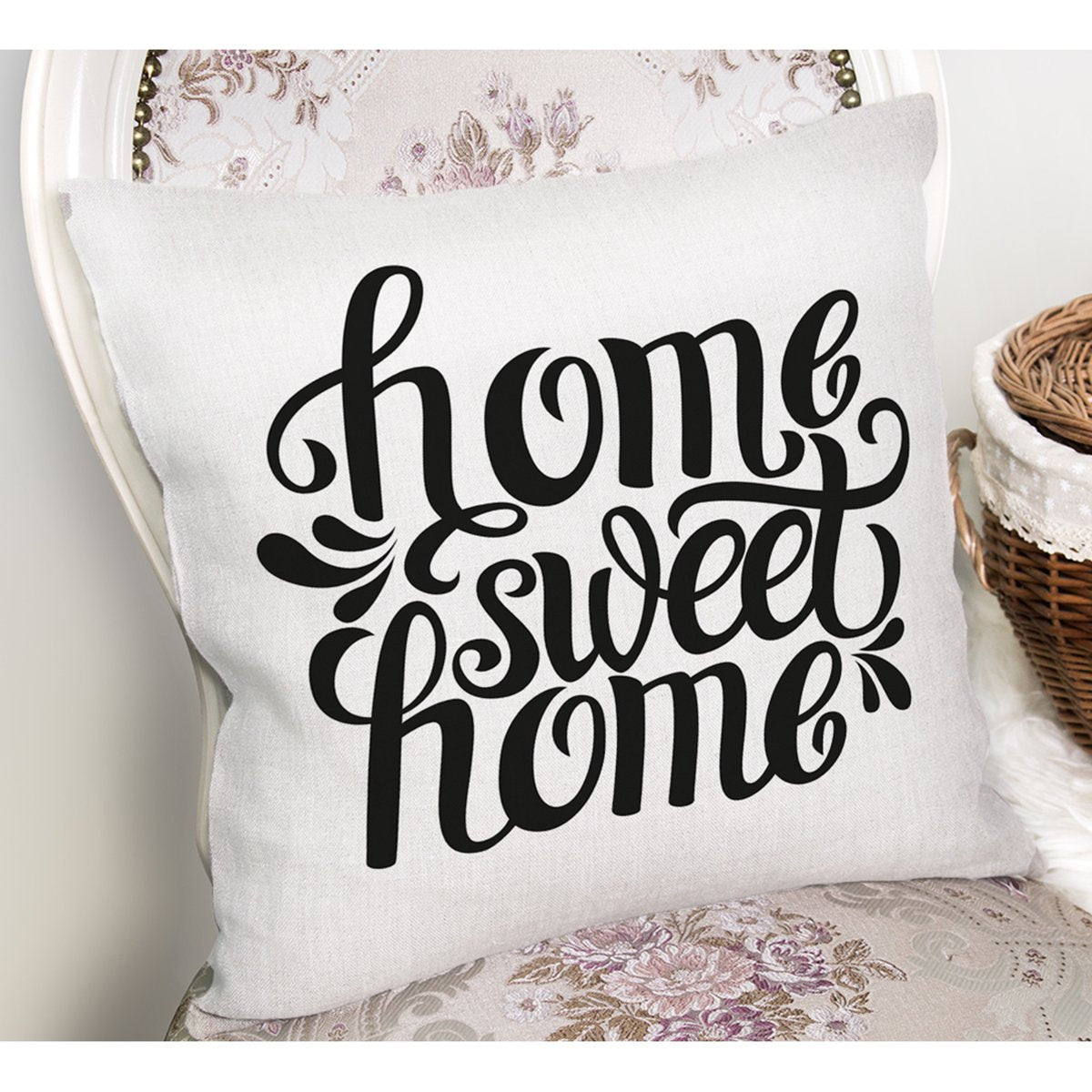 Home Sweet Home Dijital Baskılı Dekoratif Yastık